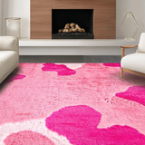 Ultra Soft Area Rug, Non Slip, Stain Resistant, Washable Area Rugs for Living Room, Bedroom, Elegant Soft Dreamy Atmosphere(Pink)
