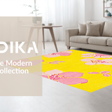 Joyful Circular Floral Fusion(Yellow)