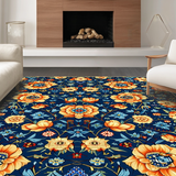 Ornate Floral Geometric Fusion(Blue)