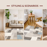 Artful Colorful Striped Motif(Gray)