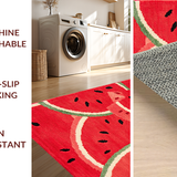 Fresh Greenery Accented Tapestry(Red)
