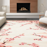 Ultra Soft Area Rug, Non Slip, Stain Resistant, Washable Area Rugs for Living Room, Bedroom, Whimsical Light Peach Dot Arrangement(Pink)