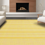 Ultra Soft Area Rug, Non Slip, Stain Resistant, Washable Area Rugs for Living Room, Bedroom, Stylish Modern Stripe Ensemble(Yellow)