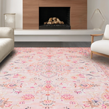 Playful Colorful Garden Scene(Pink)