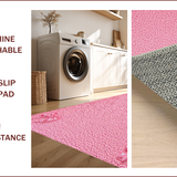 Ultra Soft Area Rug, Non Slip, Stain Resistant, Washable Area Rugs for Living Room, Bedroom, Preppy Pink Non-Slip Bathroom Decor(Pink)