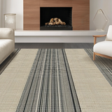 Contemporary Neutral Tone Striped Decor(Beige)
