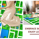 Engaging Brightly Colored Adventure Scene(Green)