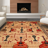 Lively Modern Symmetrical Guitar Elements(Beige)