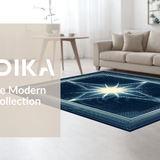 Contemporary Round Patterned Aesthetic(Blue)