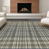 Ultra Soft Area Rug, Non Slip, Stain Resistant, Washable Area Rugs for Living Room, Bedroom, Modern Abstract Two-Tone Elegance(Gray)
