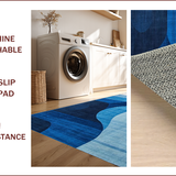 Elegant Dark Blue Mosaic Design(Blue)