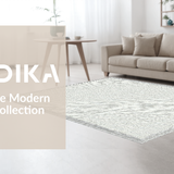 Ultra Soft Area Rug, Non Slip, Stain Resistant, Washable Area Rugs for Living Room, Bedroom, Sleek Minimalist Fun Bath Rug(Gray)