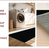 Ultra Soft Area Rug, Non Slip, Stain Resistant, Washable Area Rugs for Living Room, Bedroom, Cozy Black Tan Patterned Charm(Black)