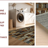 Ultra Soft Area Rug, Non Slip, Stain Resistant, Washable Area Rugs for Living Room, Bedroom, Charming Vintage Animal Print Style(Brown)
