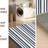 Ultra Soft Area Rug, Non Slip, Stain Resistant, Washable Area Rugs for Living Room, Bedroom, Vibrant Nautical Inspired Textures(Blue)