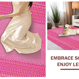 Ultra Soft Area Rug, Non Slip, Stain Resistant, Washable Area Rugs for Living Room, Bedroom, Unique Artistic Animal Representation(Pink)