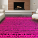 Ultra Soft Area Rug, Non Slip, Stain Resistant, Washable Area Rugs for Living Room, Bedroom, Trendy Abstract Animal Aesthetic(Pink)