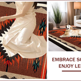 Ultra Soft Area Rug, Non Slip, Stain Resistant, Washable Area Rugs for Living Room, Bedroom, Southwest Chocolate Living Room Non-Slip Area Rug(Brown)
