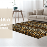 Ultra Soft Area Rug, Non Slip, Stain Resistant, Washable Area Rugs for Living Room, Bedroom, Bold Exotic Animal Aesthetic(Brown)