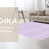 Ultra Soft Area Rug, Non Slip, Stain Resistant, Washable Area Rugs for Living Room, Bedroom, Sophisticated Transitional Textured Appeal(Purple)