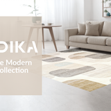 Ultra Soft Area Rug, Non Slip, Stain Resistant, Washable Area Rugs for Living Room, Bedroom, Chic Soft Neutral Fuzzy Motif(Beige)