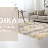 Chic Monochrome Medallion Accent(Beige)
