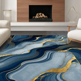 Luxurious Textured Wave Design(Blue)