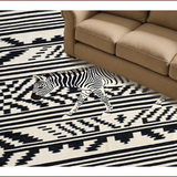 Bold Exotic Zebra Motif(Black)