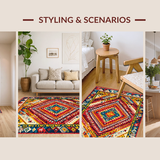 Dynamic Warm Tones Geometric Style(Red)