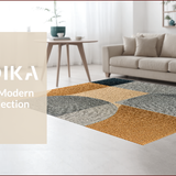 Ultra Soft Area Rug, Non Slip, Stain Resistant, Washable Area Rugs for Living Room, Bedroom, Neutral Abstract Brown Grey Living Room Washable Rug(Beige)