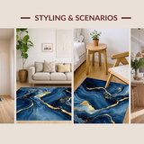 Elegant Abstract Wavy Design(Blue)