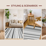 Elegant Modern Geometric Lines(Black)