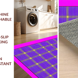 Ultra Soft Area Rug, Non Slip, Stain Resistant, Washable Area Rugs for Living Room, Bedroom, Fun Dynamic Mosaic Visual Appeal(Purple)