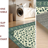 Lush Green Abstract Flourishes(Beige)