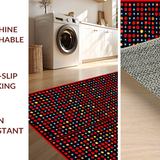 Ultra Soft Area Rug, Non Slip, Stain Resistant, Washable Area Rugs for Living Room, Bedroom, Retro Red Dice Aesthetic(Red)