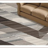 Ultra Soft Area Rug, Non Slip, Stain Resistant, Washable Area Rugs for Living Room, Bedroom, Elegant Earthy Toned Lattice Design(Gray)