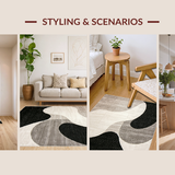 Elegant Abstract Swirl Motif(Gray)