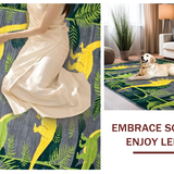 Jurassic Jungle Leaf Composition(Gray)