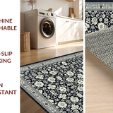 Rustic Grey Floral Artistry(Black)