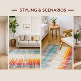 Eclectic Rainbow Woven Texture(Gray)