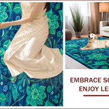Vibrant Circular Textured Motif(Blue)