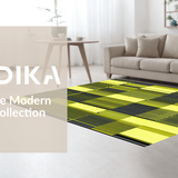 Ultra Soft Area Rug, Non Slip, Stain Resistant, Washable Area Rugs for Living Room, Bedroom, Luxurious Monochrome Artistic Flair(Yellow)