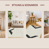 Sophisticated Abstract Black and Ivory(Black)