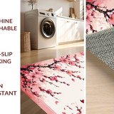 Ultra Soft Area Rug, Non Slip, Stain Resistant, Washable Area Rugs for Living Room, Bedroom, Lush Garden Inspired Accent Piece(Pink)