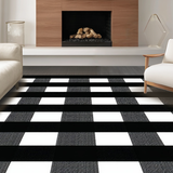 Cozy Earthy Plaid Motif(Black)