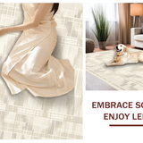 Artful Contemporary Checkered Design(Beige)