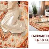 Luxurious Distressed Lattice Arrangement(Beige)