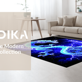 Enchanting Celestial Wildlife Motif(Blue)
