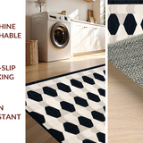 Elegant Black and White Geometric Flow(Black)