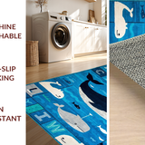 Cozy Underwater Alphabetic Illustration(Blue)